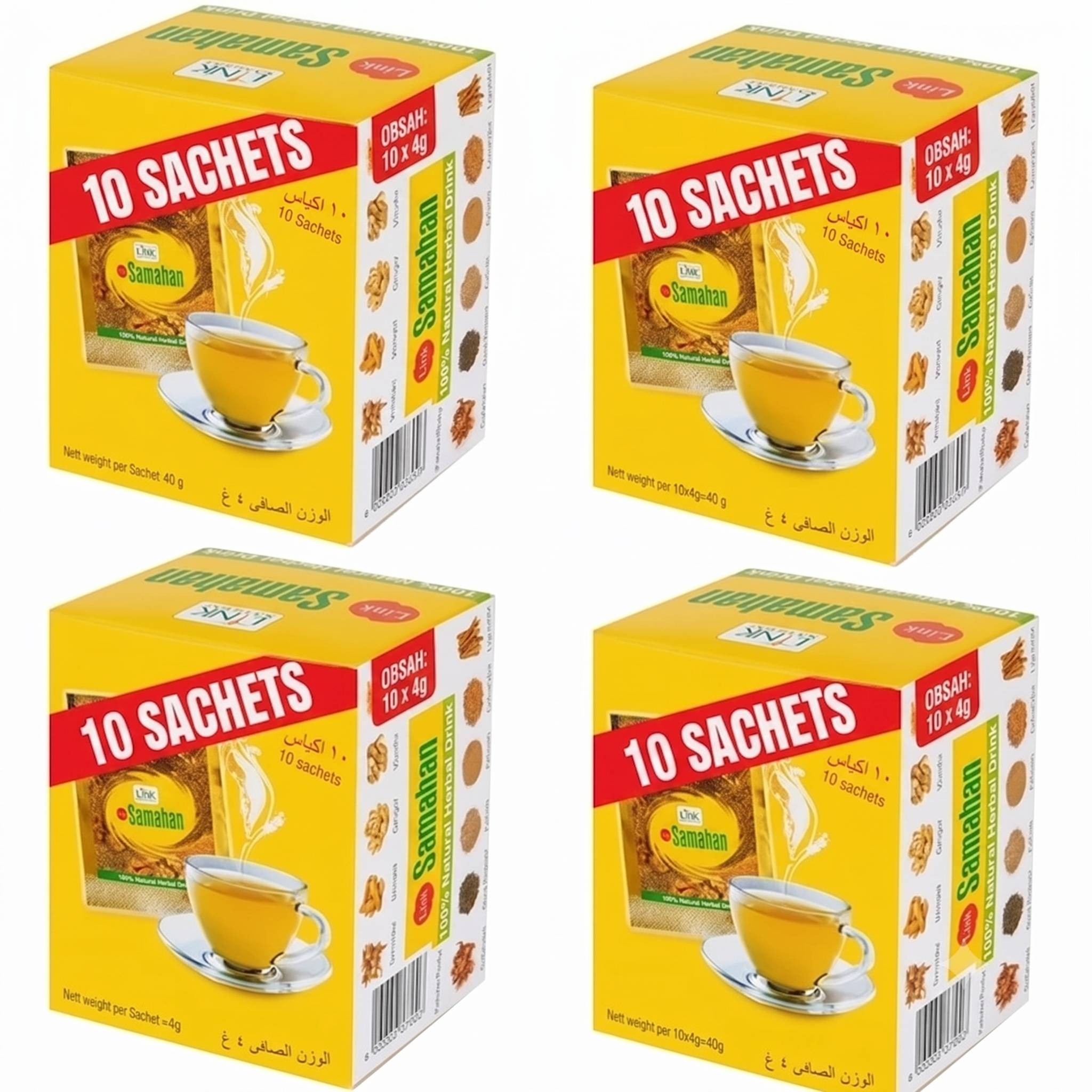 Samahan, bylinný nápoj 10 vreciek | 4 kusy